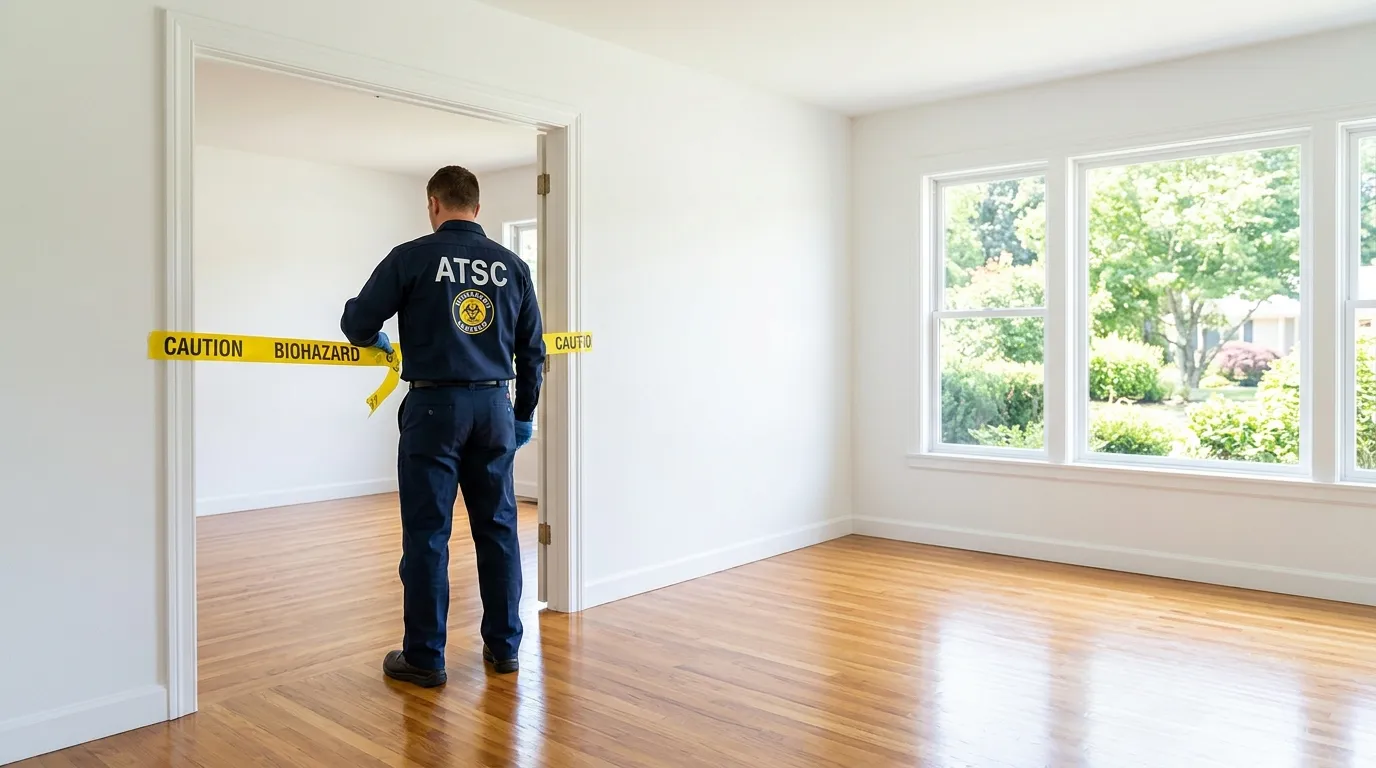 Certified biohazard cleanup crew performing Crime Scene Cleanup in Oakdale